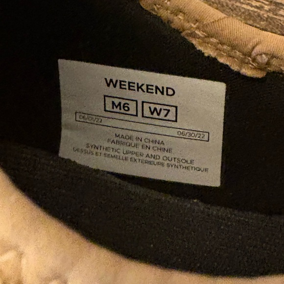 Vessi Women's Weekend Sneakers Tan Brown Knit Waterproof Size 7 EUC - Picture 8 of 10